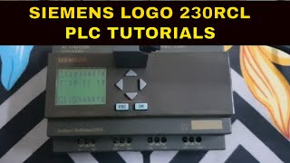 Siemens Logo Plc 230RCL Tutorial | How to Program in Siemens Logo Plc 230RCL
