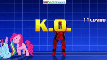 Rainbow Dash And Twilight Sparkle VS Pinkie Pie And Deadpool In A MUGEN Match / Battle / Fight