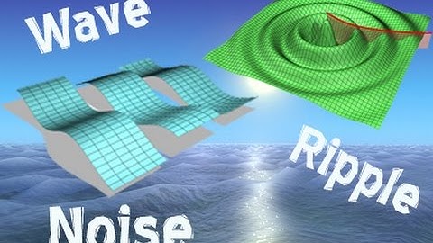 23 Modifiers in 3Ds MAX (Noise & Wave & Ripple)