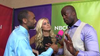 Akbar Gbajabiamila And Kristine Leahy Nbc Universal Press Tour Black Hollywood Live