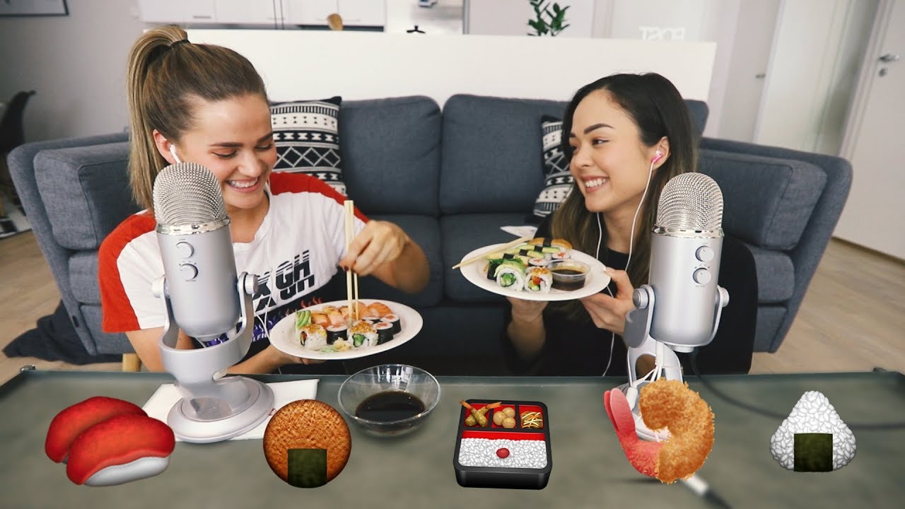 АСМР Роллы Суши Мукбанг 🍣 (по-фински)