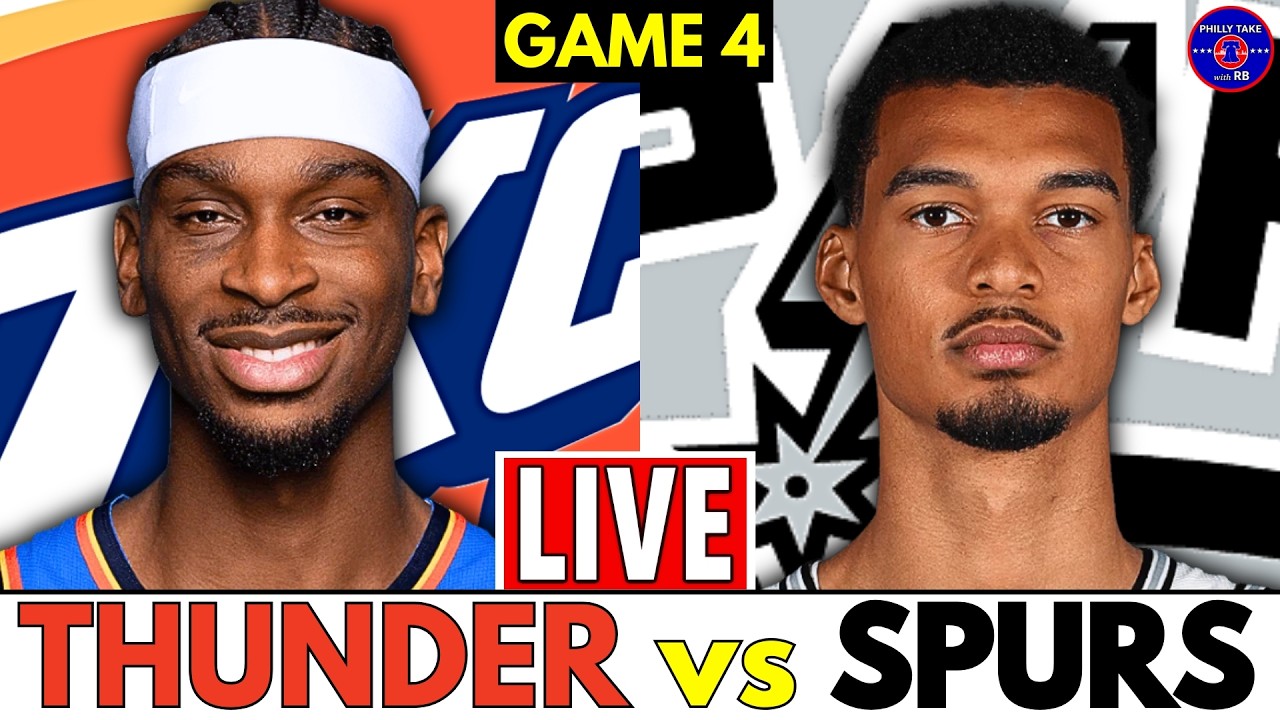 Oklahoma City Thunder vs San Antonio Spurs Game 4 Live Play-By-Play & Scoreboard