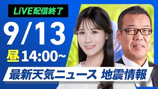 ウェザーニュースの配信のサムネイル画像