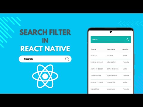 Ultimate Guide to Building FlatList Search Bar Filter in React Native | Urdu/Hindi