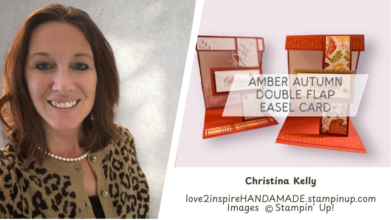 Amber Autumn Double Flap Easel Card 