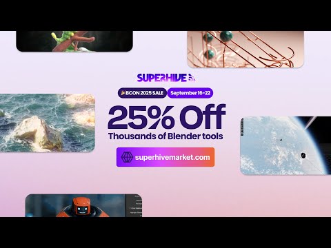 Blender BCON Sale 2025 – My Favorite Add-Ons Are 25% Off!