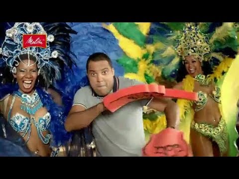 Samba-Tänzerinnen mit Ailton im TV-Spot für "Melitta" • Copacabana Sambashow Berlin