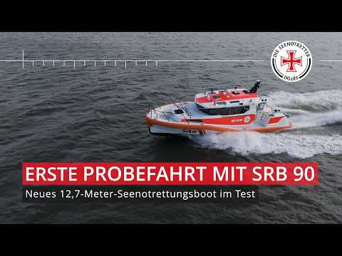 Erste Probefahrt mit SRB 90 – neues 12,7-Meter-Seenotrettungsboot im Test