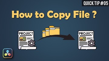 How to copy file from one project to current project in Davinci Resolve | Quick Tips #05
