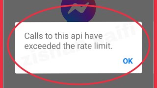 Messenger Fix Calls to this api have exceeded the rate limit Login problem solve