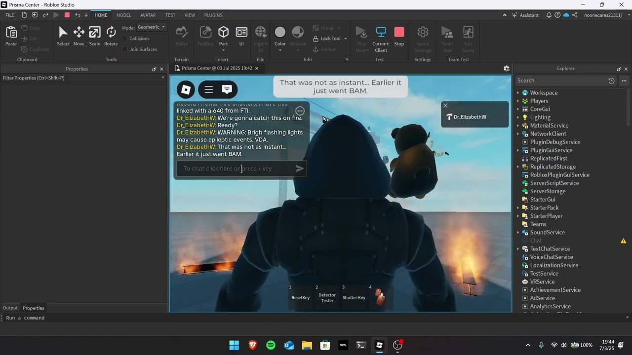 Fire Shutter Drop Test | Prisma Center