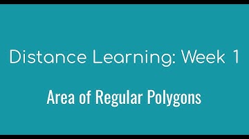 Day 1: Area of Regular Polygon with a given side and apothem
