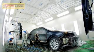 Процесс кузовного ремонта Toyota Camry