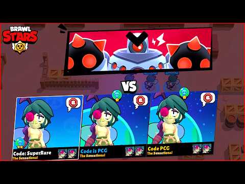 Brawl Stars Triple same Brawlers - Angelo , Thor Bibi , Mecha Colt & Leon in Boss Fight Game Mode