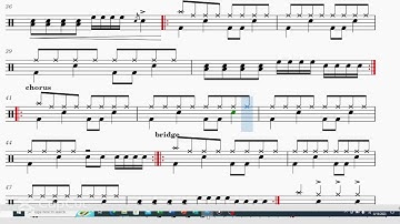 Enchanted - Taylor Swift (Drum score)