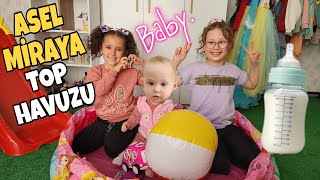 Bahar Ve Banu Alya İle Asel Mi̇ra Top Havuzunda Oynadi Asel Mi̇ra Çok Sevdi̇
