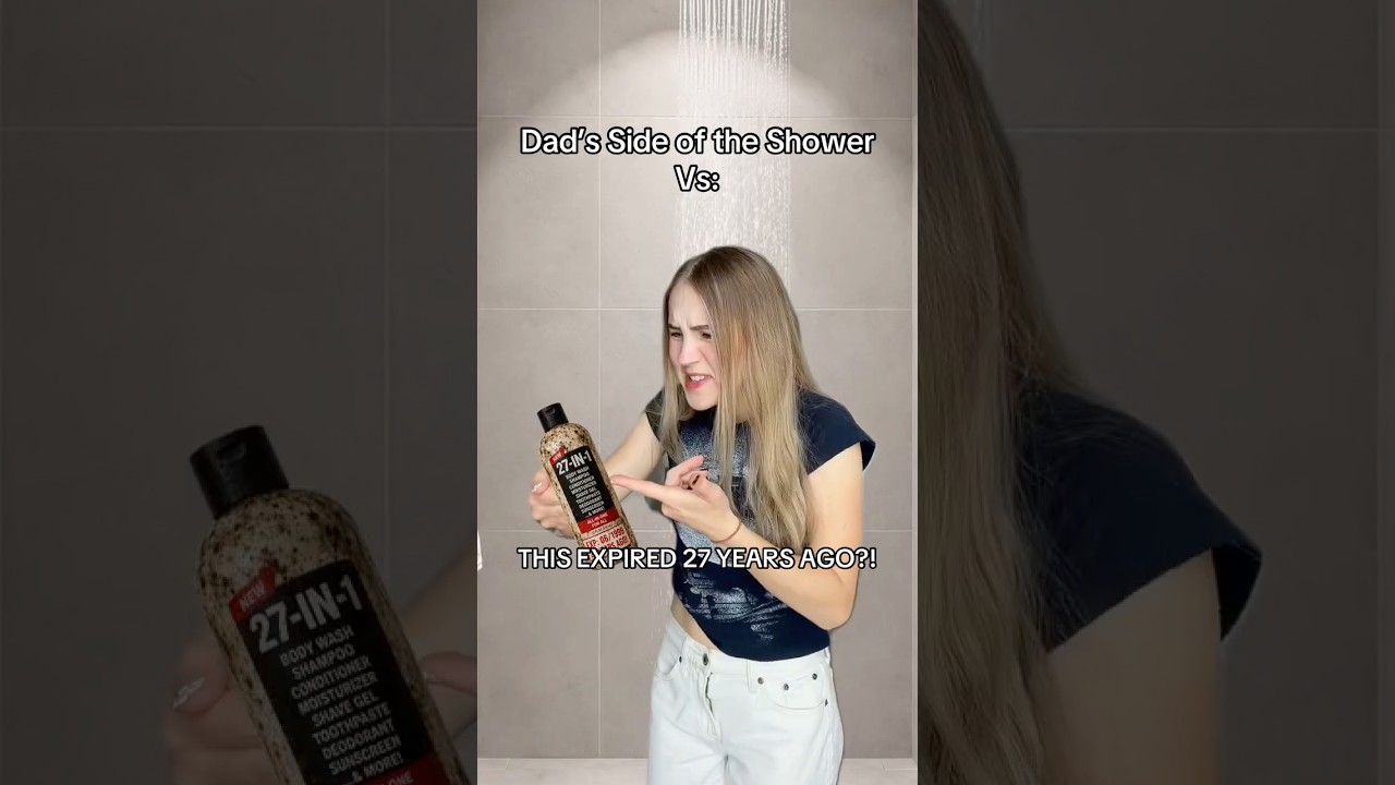 Dad's Side of the Shower Vs Mom's Side #comedy #skit #relatable