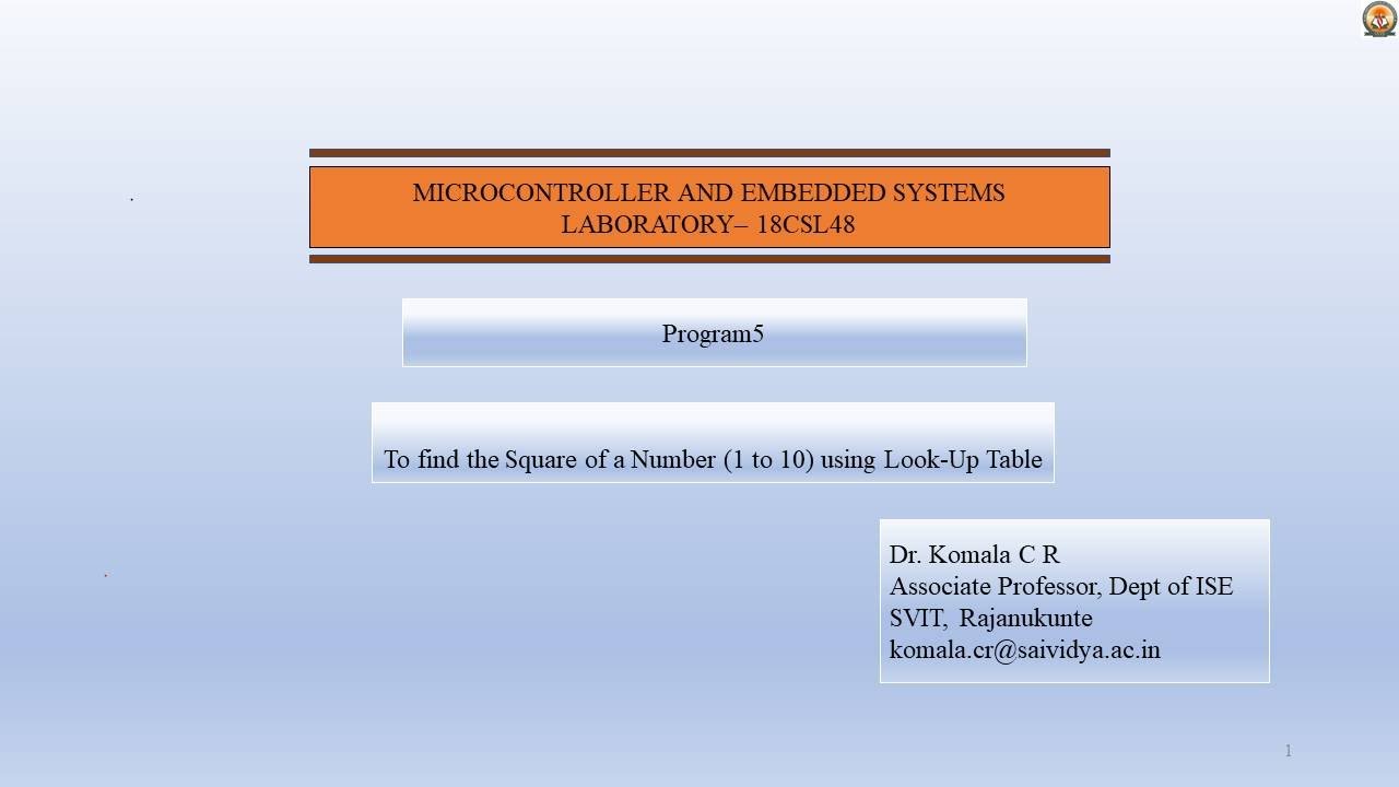 Dr Komala C R - MES Lab 18CSL48 4th CSE ISE Part A Program5 - YouTube