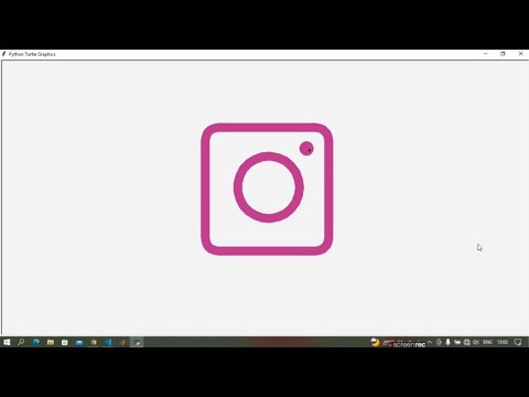 How to make Instagram Logo using Python Turtle | Insta Logo