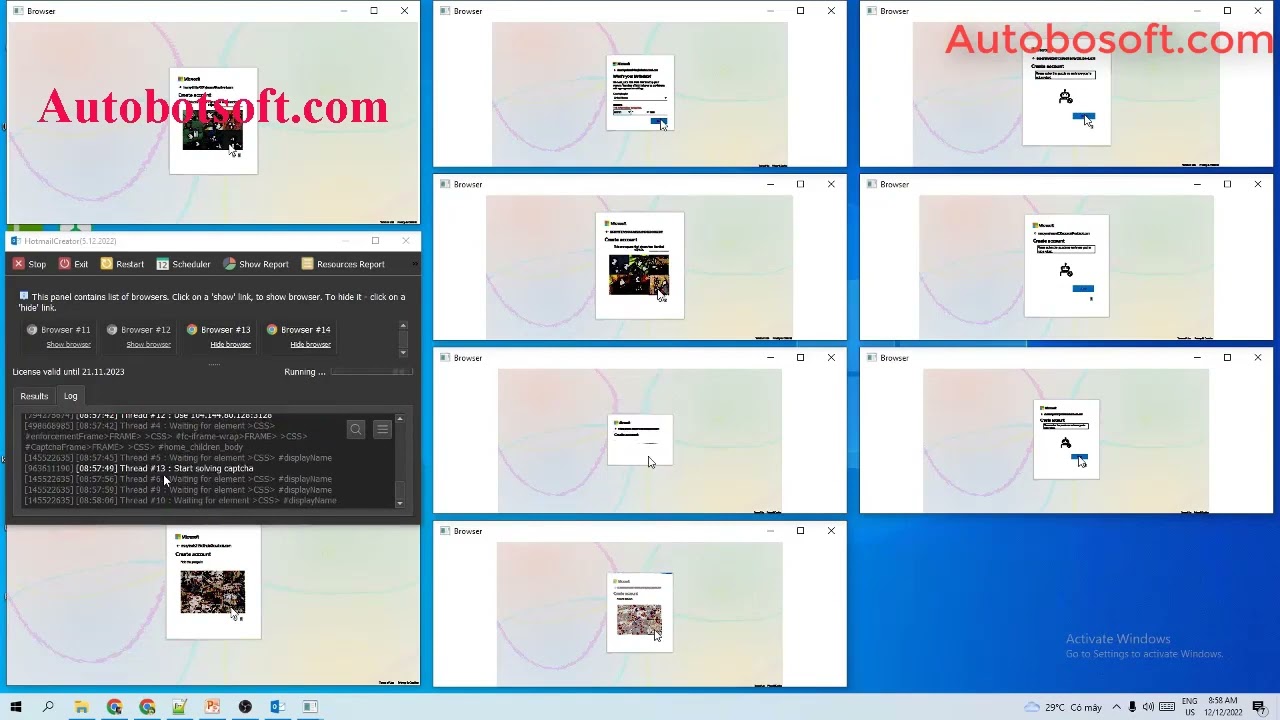 Hotmail Creator Software - Register Bulk Hotmail Accounts