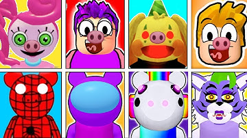 UNLOCKING *CRAZIEST PIGGY EVER* In ROBLOX FIND THE PIGGY MORPHS!? (ALL SKINS UNLOCKED!)