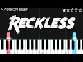 Madison Beer - Reckless | EASY Piano Tutorial