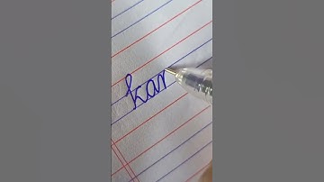how to write ✍️ your beautiful name in cursive handwriting | cursive writing practice #viral #video