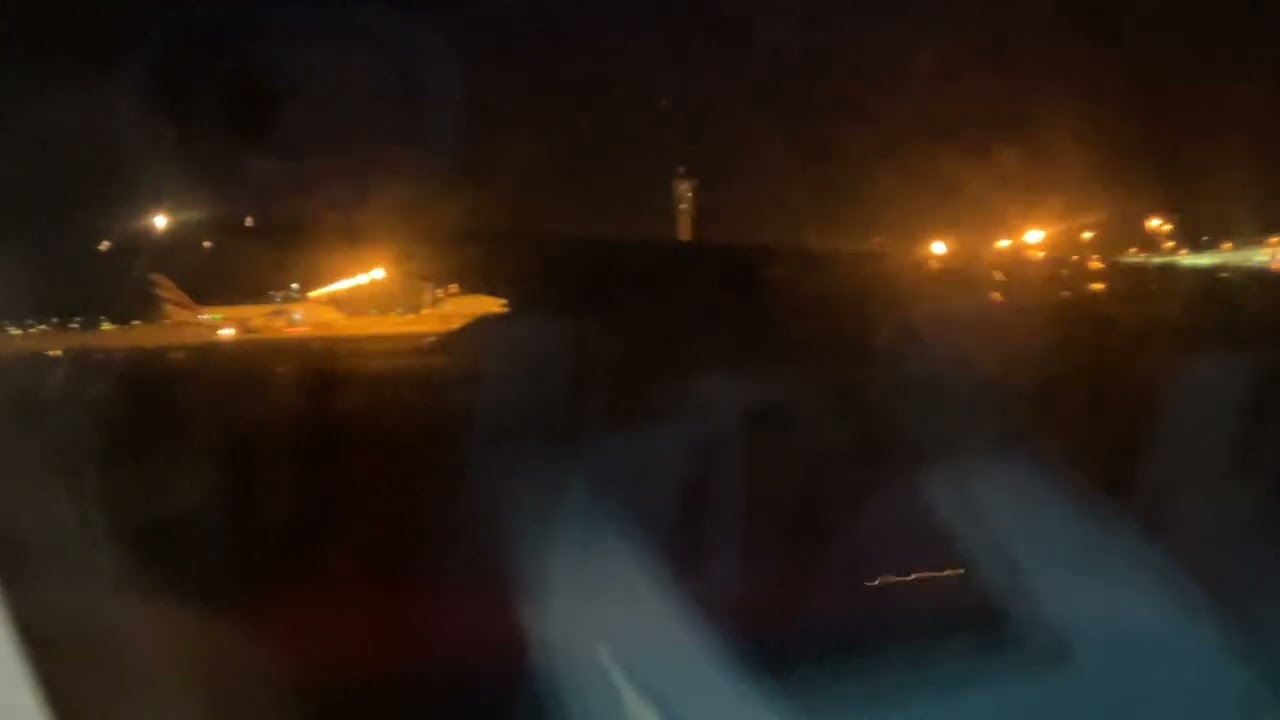 American Airlines AA280 taking off from Seoul Incheon International Airport (ICN) 777-200