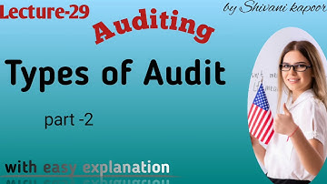 AUDITING - ( intro to types of Audit Statutory Audit ,  non statutory audit & others)