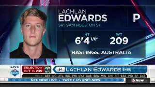 2016 NFL Draft Rd 7 Pk 235 | NY Jets Select P Lachlan Edwards