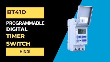 Programmable Daily/Weekly Digital Timer DIN Rail Blackt  BT-41D