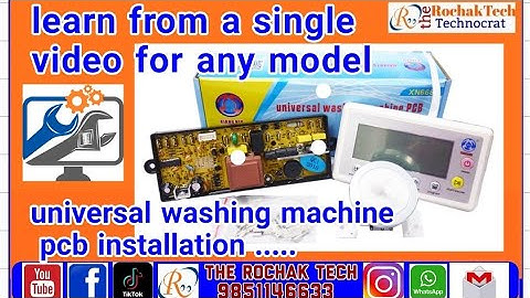How to install universal washing machine pcb #therochaktech #trending #DIY