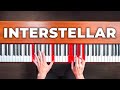 How to play interstellar on the piano beginner tutorial