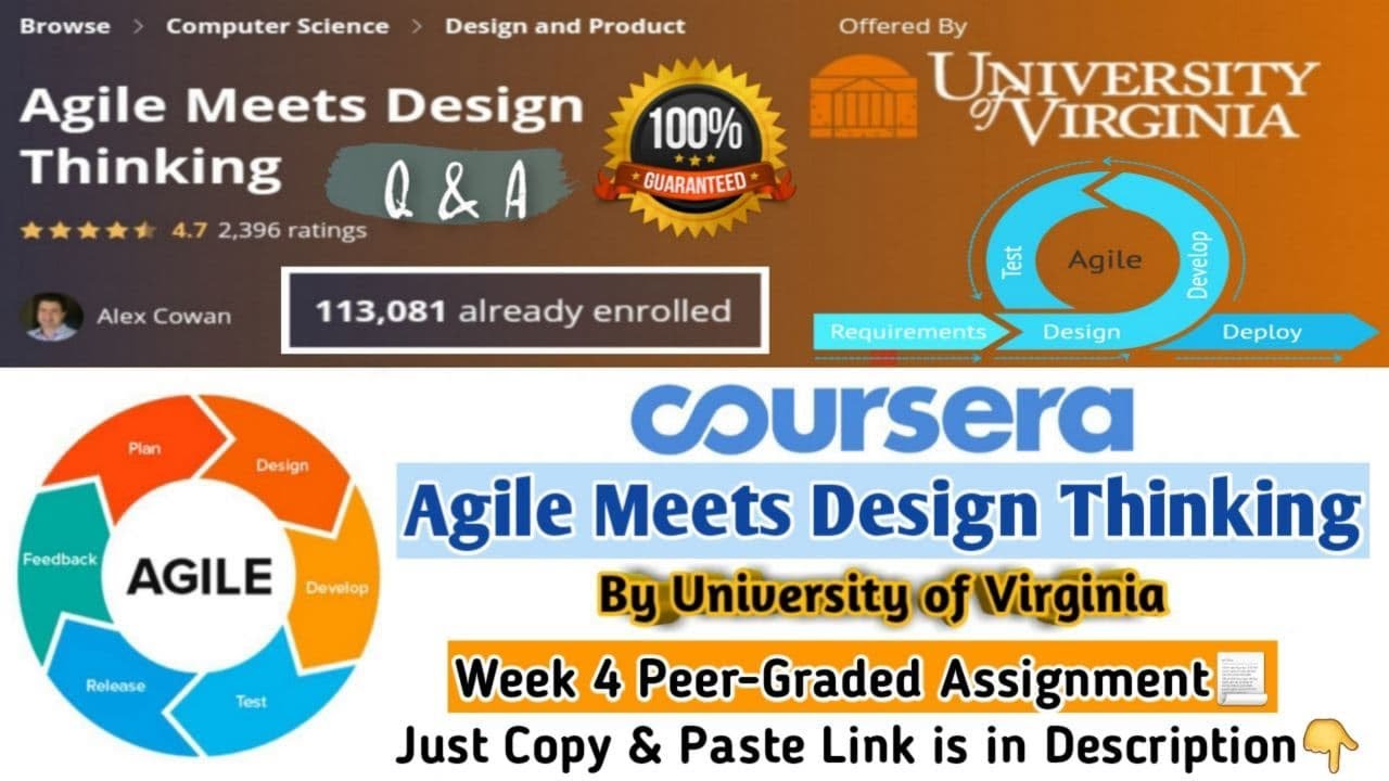 agile meets design thinking peer reviewed assignment (coursera)