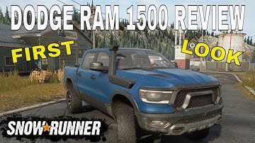 SNOWRUNNER DODGE RAM GENERIC 1500 PICKUP MOD REVIEW