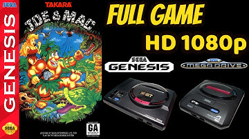 Joe & Mac (SEGA GENESIS/MEGA DRIVE) Longplay/Walkthrough NO COMMENTARY HD 1080p