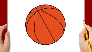 Cómo dibujar una pelota de baloncesto - YouTube