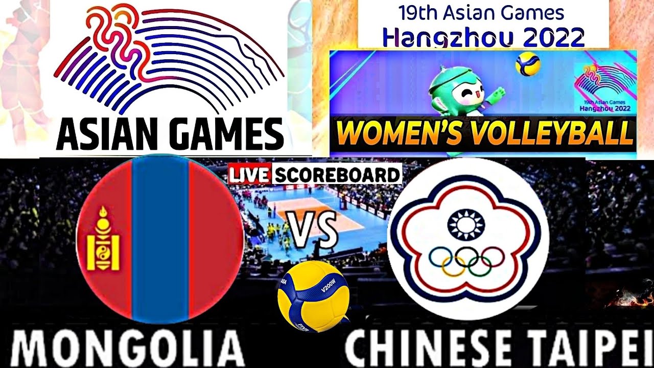 CHINESE TAIPEI vs MONGOLIA │ ASIAN GAMES 2023 MENS VOLLEYBALL (Live Score) 