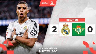 Thumbnail for ¡DOBLETE DE #MBAPPÉ, GENIALIDAD DE FEDE Y VICTORIA DE #REALMADRID! | Real Madrid 2–0 Betis | Resumen