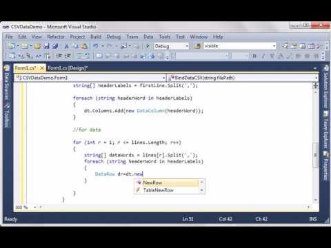 Display CSV data in DataGridView (C# code)