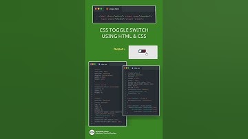 CSS Toggle Switch - Using HTML & CSS.  #switch #toggle #codexbaba #css #html #coding #blogger