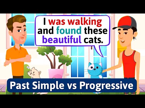 Past Simple vs Past Progressive - English Conversation Practice - Improve Speaking Skills