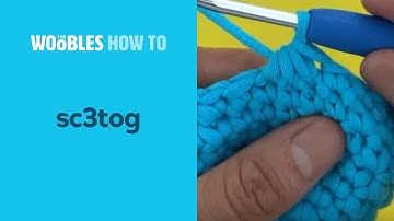 How to single crochet three together (sc3tog)