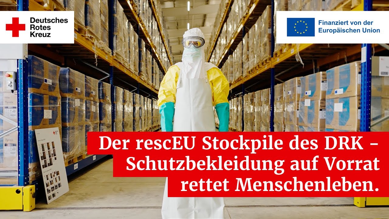 Der rescEU Stockpile des Deutschen Roten Kreuzes - Schutzbekleidung auf Vorrat rettet Menschenleben.