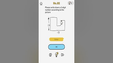 Brain Out Level 82 Please write down a 2-digit number according to the picture