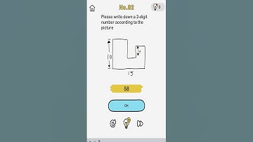 Brain Out Level 82 Please write down a 2-digit number according to the picture