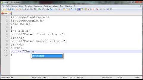 C++ Program to input and print Sum of two numbers