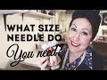 What size sewing machine needle do you use for what fabric??? Learn how to figure it out!