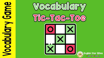 Vocabulary Tic Tac Toe: Engaging and Effective Vocabulary Review Activity | ESL Classroom Games