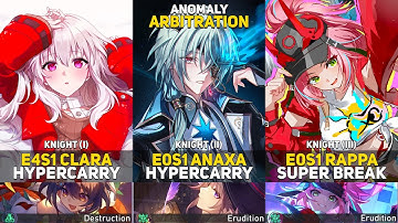 Knight 1-3 | E4 Clara Hyper & E0 Anaxa & E0 Rappa Break | Anomaly Arbitration | Honkai Star Rail